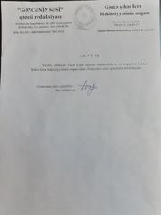 Gəncədə saxta jurnalist sənədi hazırlayan şəxs saxlanılıb