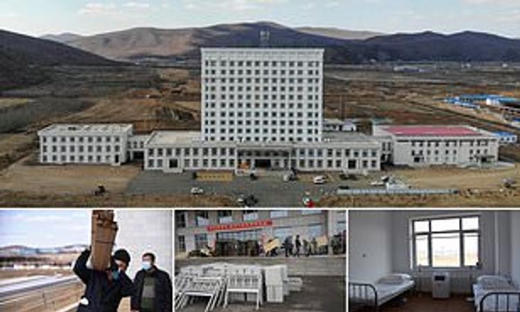 China builds new coronavirus hospital amid fears of a fresh crisis on the border with Russia