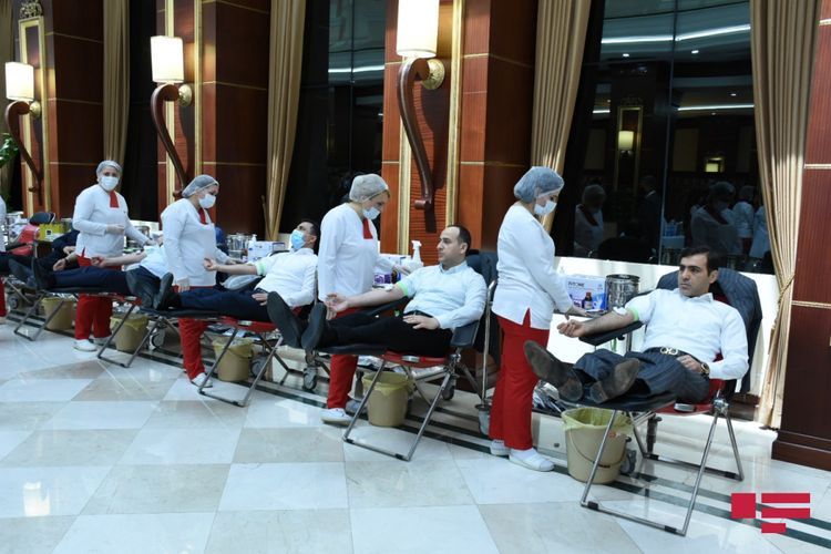 Blood donation campaign held in Azerbaijani Parliament - PHOTO