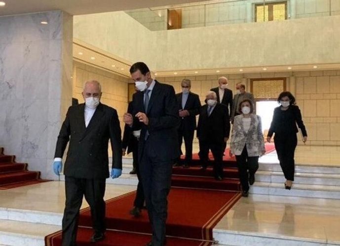 Javad Zarif meets with Syria’s Assad