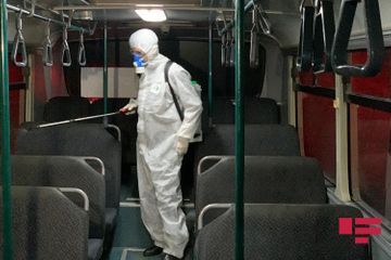 BNA: Hər gün 30 avtobus parkında dezinfeksiya işləri aparılır - FOTO - VİDEO