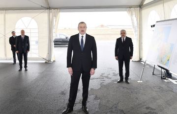 Prezident İlham Əliyev Sumqayıt şəhərinə çəkilən magistral qaz kəmərinin açılışında iştirak edib - YENİLƏNİB