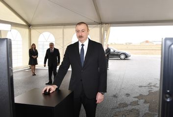 Prezident İlham Əliyev Sumqayıt şəhərinə çəkilən magistral qaz kəmərinin açılışında iştirak edib - YENİLƏNİB