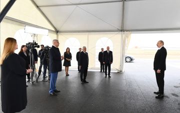 Prezident İlham Əliyev Sumqayıt şəhərinə çəkilən magistral qaz kəmərinin açılışında iştirak edib - YENİLƏNİB