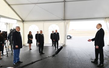 Prezident İlham Əliyev Sumqayıt şəhərinə çəkilən magistral qaz kəmərinin açılışında iştirak edib - YENİLƏNİB