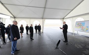 Prezident İlham Əliyev Sumqayıt şəhərinə çəkilən magistral qaz kəmərinin açılışında iştirak edib - YENİLƏNİB