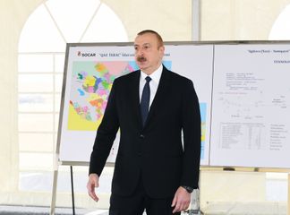 Prezident İlham Əliyev Sumqayıt şəhərinə çəkilən magistral qaz kəmərinin açılışında iştirak edib - YENİLƏNİB