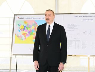 Prezident İlham Əliyev Sumqayıt şəhərinə çəkilən magistral qaz kəmərinin açılışında iştirak edib - YENİLƏNİB