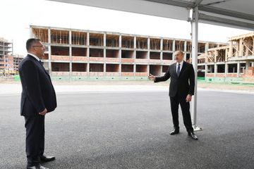 Azərbaycan Prezidenti 3042 məcburi köçkün ailəsi üçün yaşayış binalarından ibarət məhəllələrdə tikinti işlərinin gedişi ilə tanış olub - YENİLƏNİB