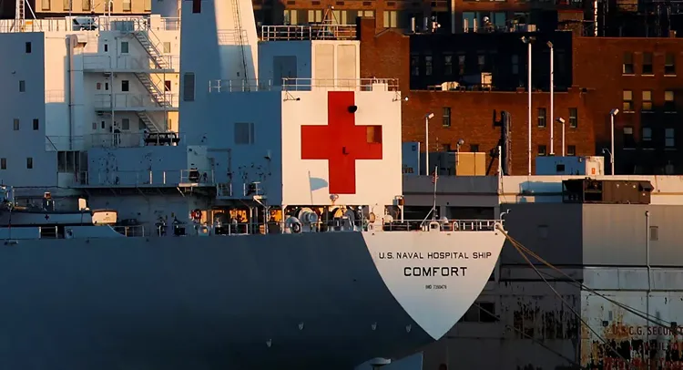 US Navy announces discharge of last COVID19 patient from USNS comfort, leaving NY by end of April