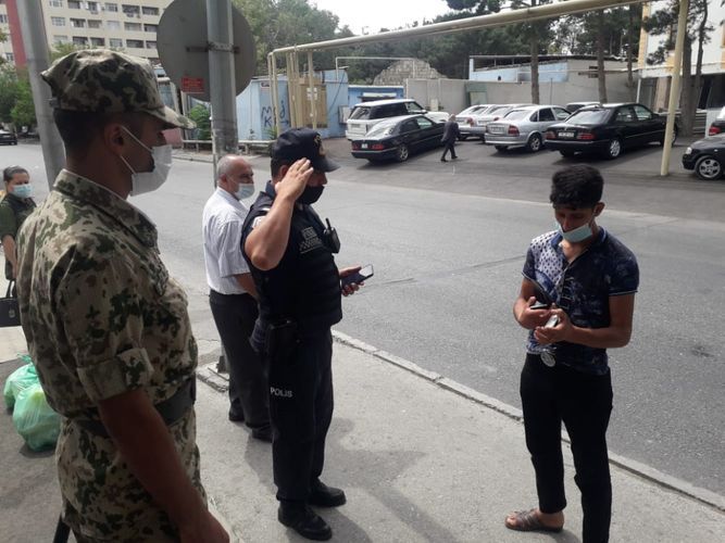 В Баку оштрафованы лица, не использующие маски и не соблюдающие социальную дистанцию – ФОТО 
