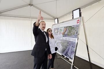 Prezident İlham Əliyev Yasamal rayonunda salınacaq meşə tipli yeni parkda görüləcək işlərlə tanış olub - FOTO - YENİLƏNİB
