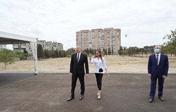 Prezident İlham Əliyev Yasamal rayonunda salınacaq meşə tipli yeni parkda görüləcək işlərlə tanış olub - FOTO - YENİLƏNİB