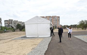 Президент ознакомился с предстоящей работой в новом лесопарке в Ясамальском районе столицы - ОБНОВЛЕНО