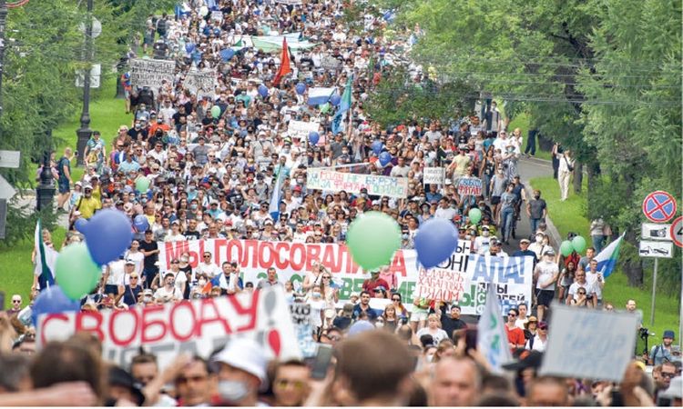 Some 2,800 people join rally in support of arrested ex-governor in Khabarovsk