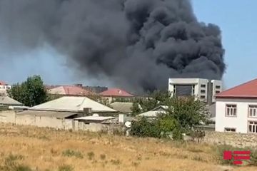 В Хырдалане произошел пожар - ВИДЕО - ОБНОВЛЕНО