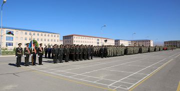 Naxçıvan Qarnizonu Qoşunlarında hərbi andiçmə mərasimləri keçirilib