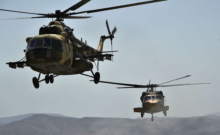    “TurAZ Qartalı - 2020” təlimləri helikopterlərin iştirakı ilə davam edir - VİDEO