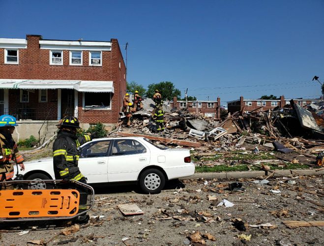 Major explosion destroys several houses in Baltimore: One killed, many feared trapped 