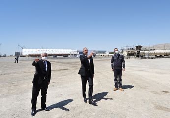 Prezident İlham Əliyev “Qarabağ” yatağının dayaq blokunun dənizə yola salınması mərasimində iştirak edib - YENİLƏNİB