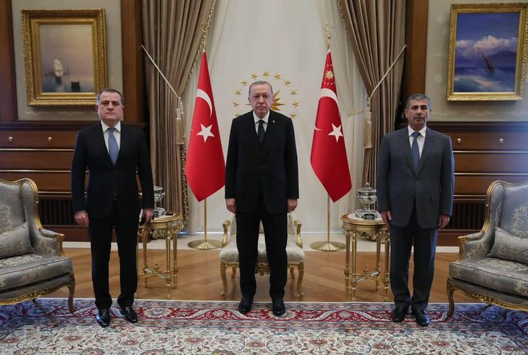 Turkish President receives Jeyhun Bayramov and Zakir Hasanov