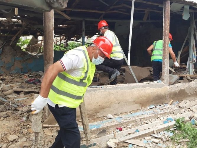 Azerbaijan’s MES: Works started for repair and restoration of damaged houses as result of Armenian provocation in Azerbaijan’s Tovuz