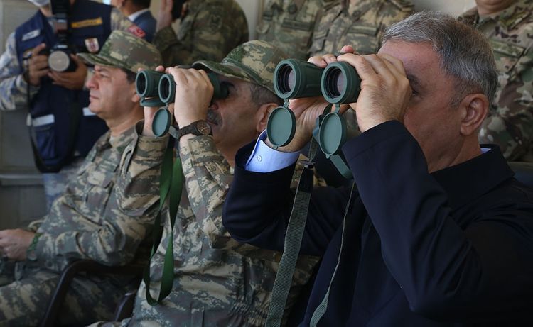 В ходе азербайджано-турецких совместных учений проведен «День высокопоставленных наблюдателей» - ВИДЕО