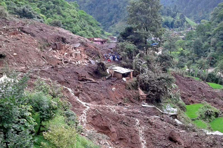 Five killed, 38 missing in Nepal after landslide flattens dozens of houses