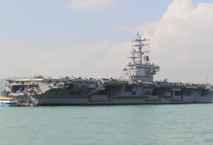 U.S. Navy carrier conducted exercises in South China Sea on Aug. 14