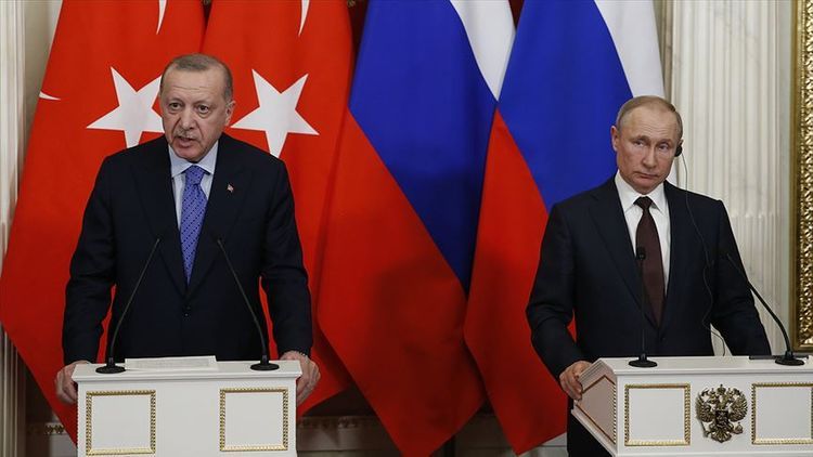 Telephone conversation held between Russian and Turkish Presidents