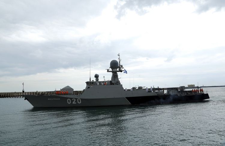 Russian warships arrived in Baku - PHOTO