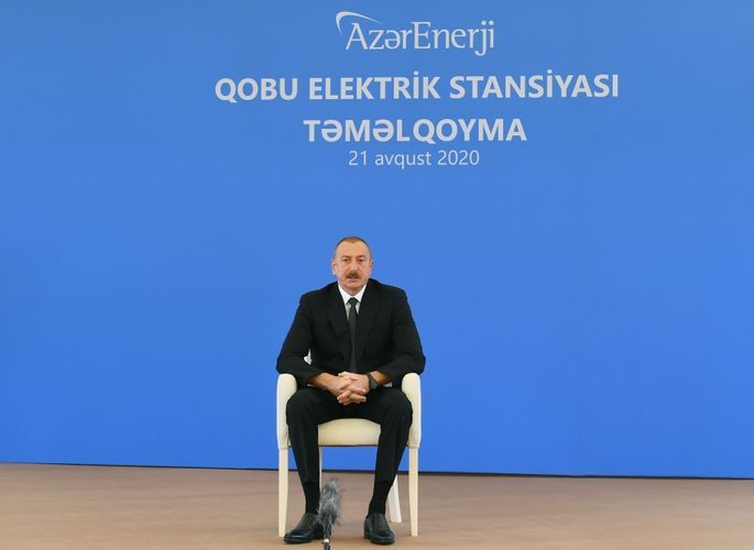 Prezident İlham Əliyev: “Qobu” ES Bakı və Abşeronun “Mingəçevir” İES-dən asılılığını aşağı salacaq”