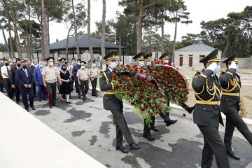 Tovuz döyüşlərində şəhid olan hərbi qulluqçuların anım mərasimləri keçirilib