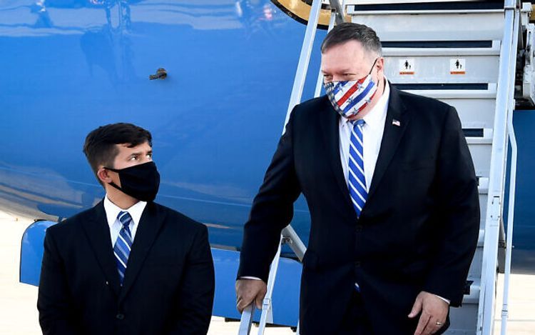 US Secretary of State Mike Pompeo arrives in Israel