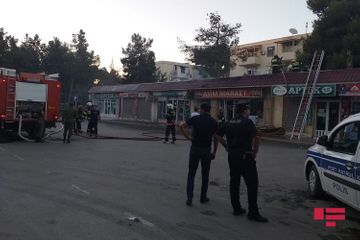 Şirvanda ticarət obyektlərində yanğın olub - FOTO