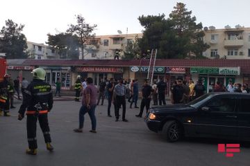 Şirvanda ticarət obyektlərində yanğın olub - FOTO
