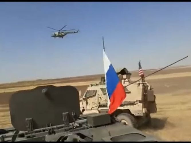 Появилось видео инцидента с российскими и американскими военными в Сирии - ВИДЕО