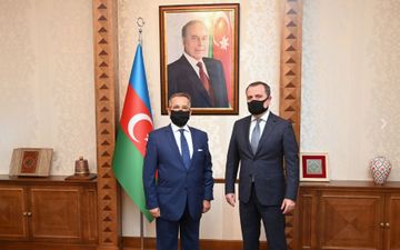 Ceyhun Bayramov Yunanıstanın Azərbaycana yeni təyin olunmuş səfiri ilə görüşüb