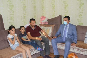 Gəncə Şəhər İcra Hakimiyyətinə müraciət edən Qarabağ müharibəsi əlili evində ziyarət edilib
