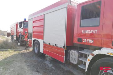Sumqayıtda baş verən yanğın söndürülüb - YENİLƏNİB - FOTO