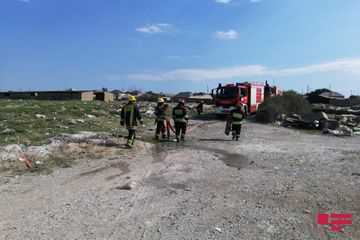 Sumqayıtda baş verən yanğın söndürülüb - YENİLƏNİB - FOTO