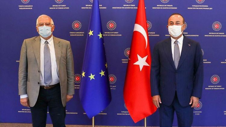 Turkish top diplomat talks with EU foreign policy chief