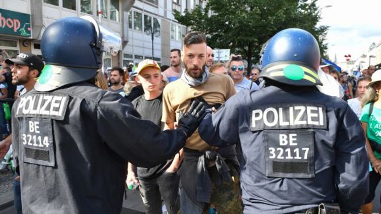 Более 30 полицейских пострадали в ходе субботних протестов в Берлине