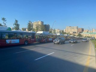 Bakıda sıxlığı aradan qaldırmaq üçün xəttə yeni avtobuslar buraxılıb 