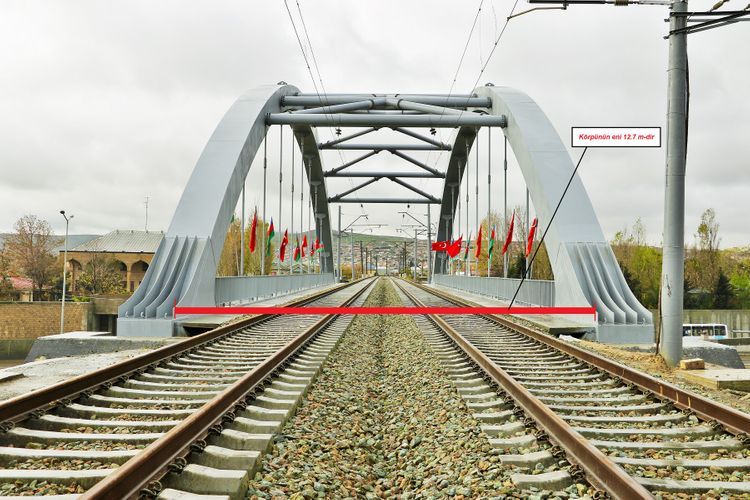 Завершено строительство железнодорожного моста возле Хырдаланского круга - ФОТО