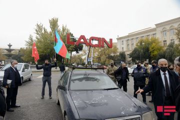 В Баку состоялся автопробег по случаю освобождения Лачина - ФОТО