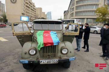 В Баку состоялся автопробег по случаю освобождения Лачина - ФОТО