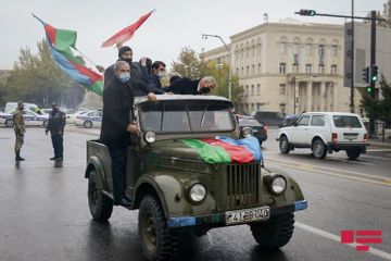 В Баку состоялся автопробег по случаю освобождения Лачина - ФОТО