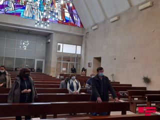 Bakıda Müqəddəs Məryəm Katolik Kilsəsində Vətən müharibəsi şəhidlərinin anım mərasimi keçirilib