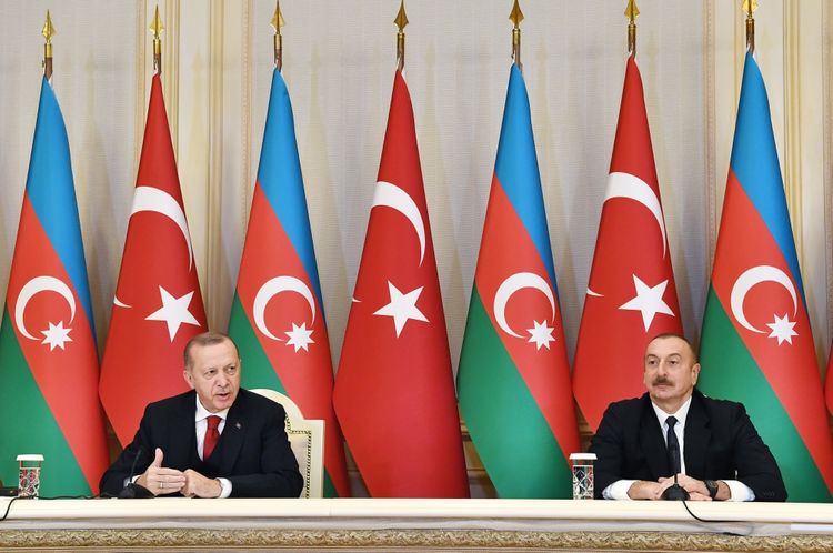 Президенты Азербайджана и Турции выступили с совместными заявлениями для прессы - ОБНОВЛЕНО